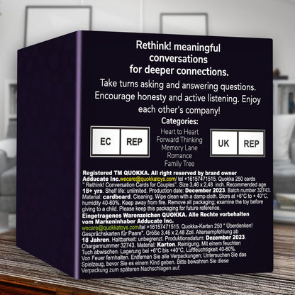 QUOKKA Conversation Cards Game - Christian Couples Edition | Original Version | Religious Gift | Relationship Connection - Great Board Game for Married Husband & Wife