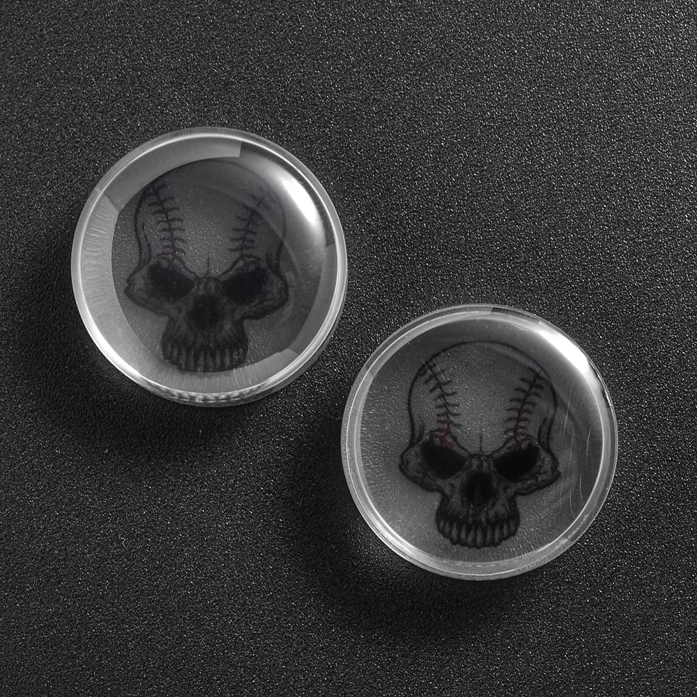 2 PCS Ear Gauges Resin Acrylic Transparent Stretching Tunnels Expanders Body Piercing Jewelry