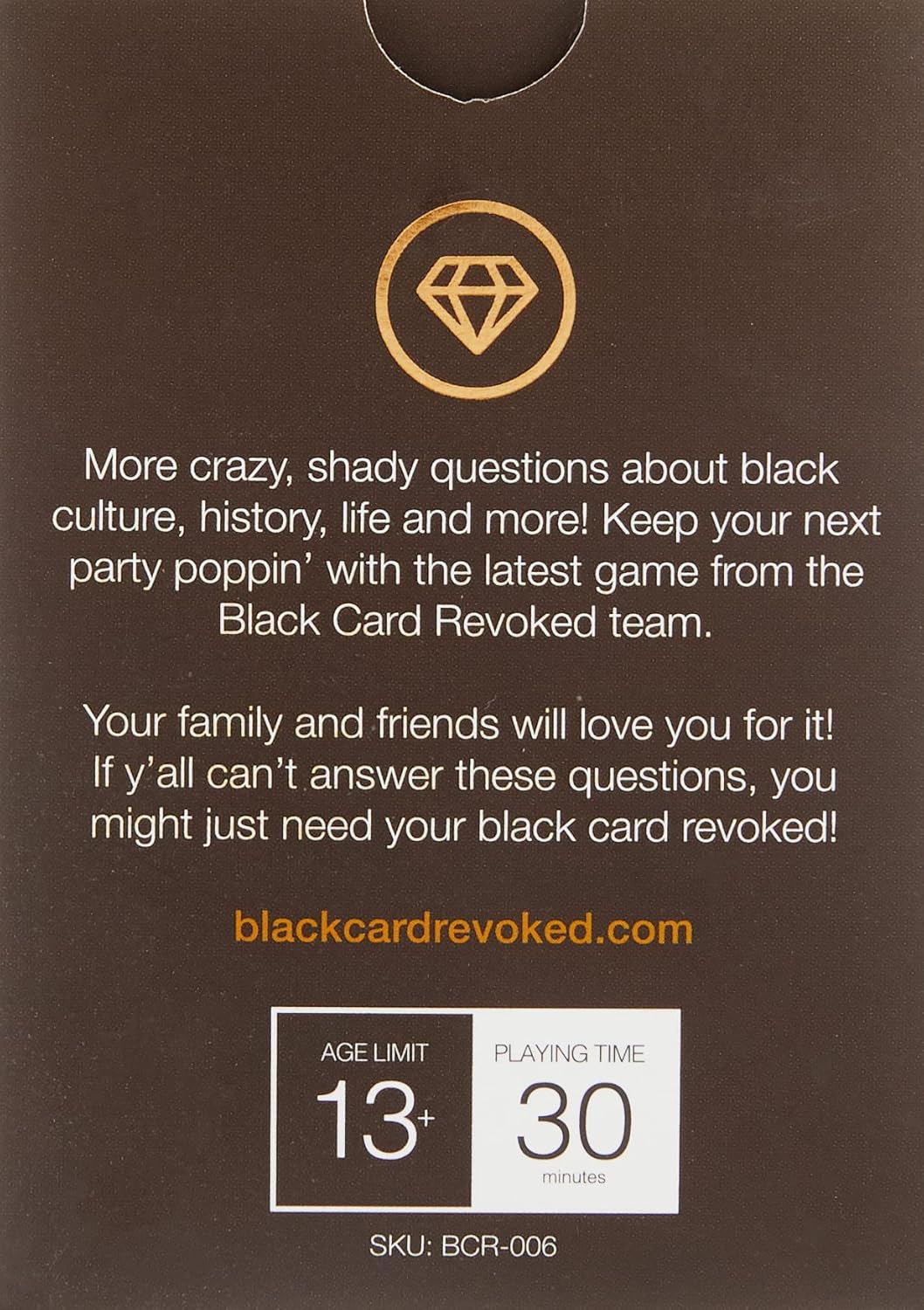 Edition X | Get The New Black Culture Trivia Game | Family Fun | Enjoy at All The Family Functions