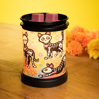 Scentsationals Day of The Dead Collection - Scented Wax Cube Warmer - Wax Fragrance Melter - Skull Wickless Electronic Home Air Freshener Gift (Dia de Los Muertos)