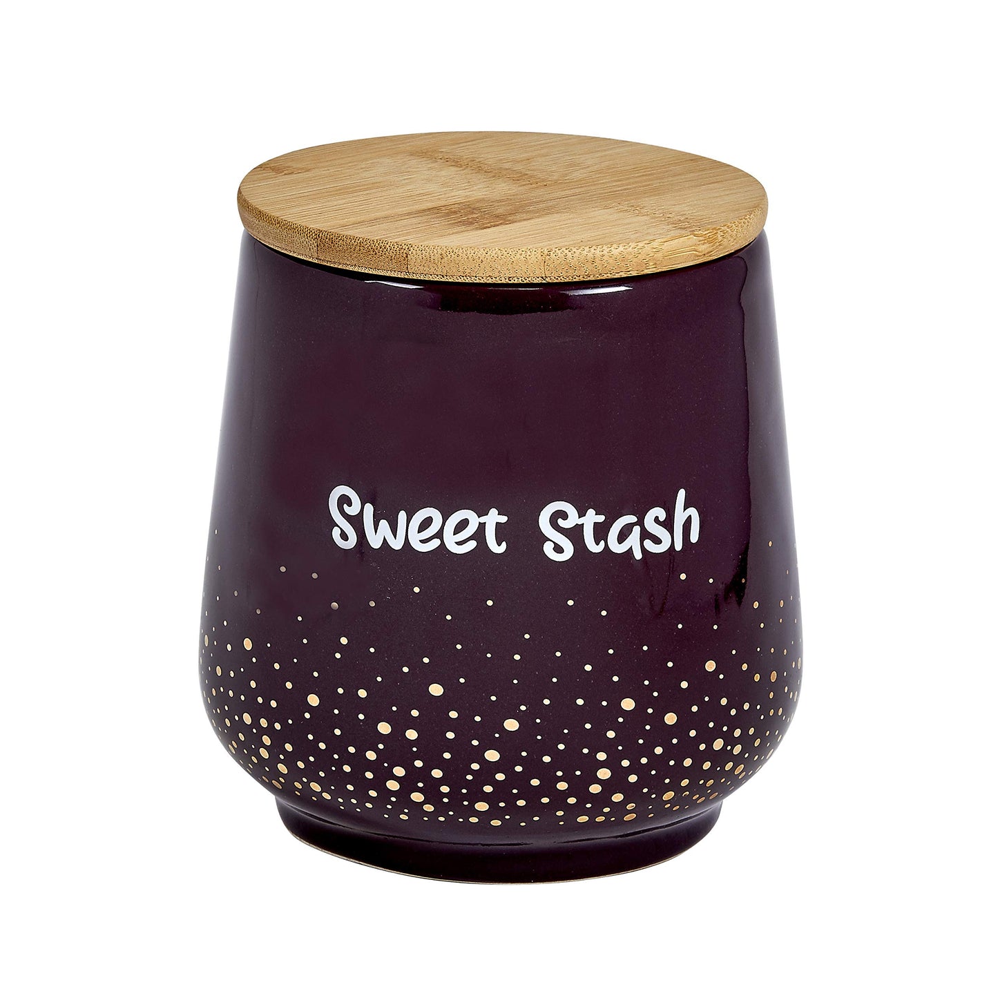 FASHIONCRAFT 88087 Canister Stash Jar, “Good Vibes” Novelty Stash Jar, Black