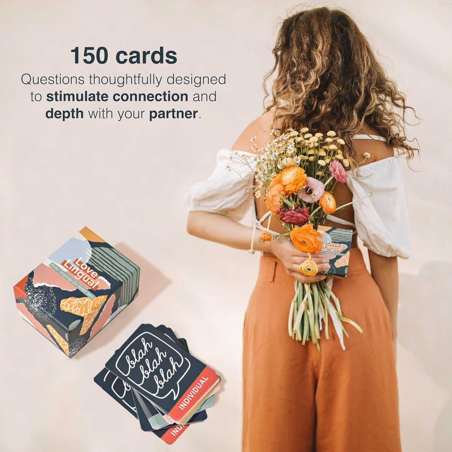 FLUYTCO Love Lingual Couples Card Game for Adults | Fun Couples Games for Date Night Ideas | Intimacy Card Game for Boyfriend and Girlfriend | Newlywed & Marriage Game for Couples to Reconnect