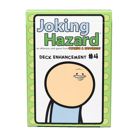 Deck Enhancement #4 - The Fourth Expansion of Joking Hazard Comic Building Card - Party Game by Cyanide and Happiness for 3-10 Players ,Green