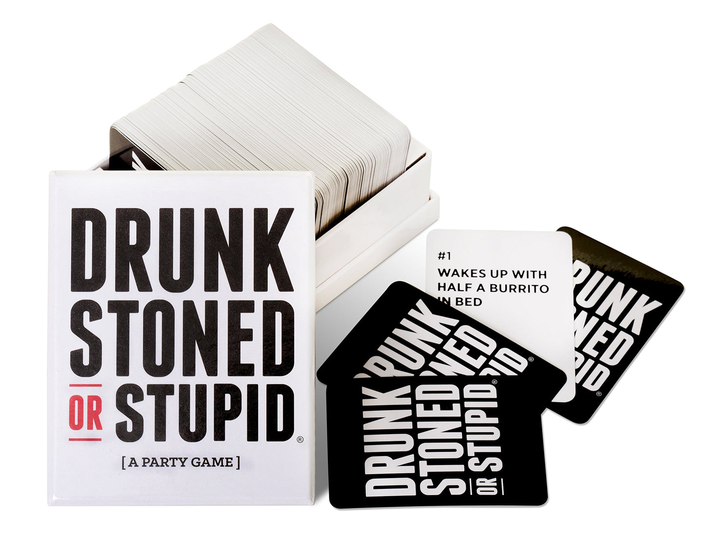 DSS Games Drunk Stoned or Stupid Master Edition | A Party Game for Friends | Party Card Games with 550 Prompt Cards | Fun Card Games for Adults Game Nights, Gatherings, & Parties | Ages 17 Up