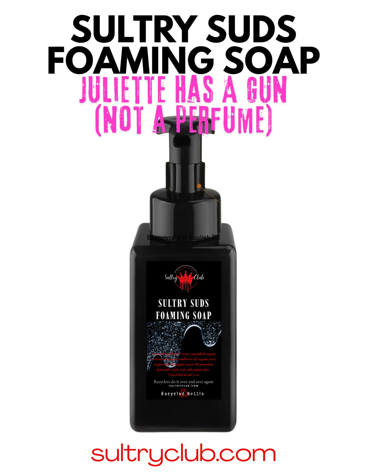 Sultry Suds™ Vegan Foaming Soap (Juliette Has A Gun Not A Perfume type)