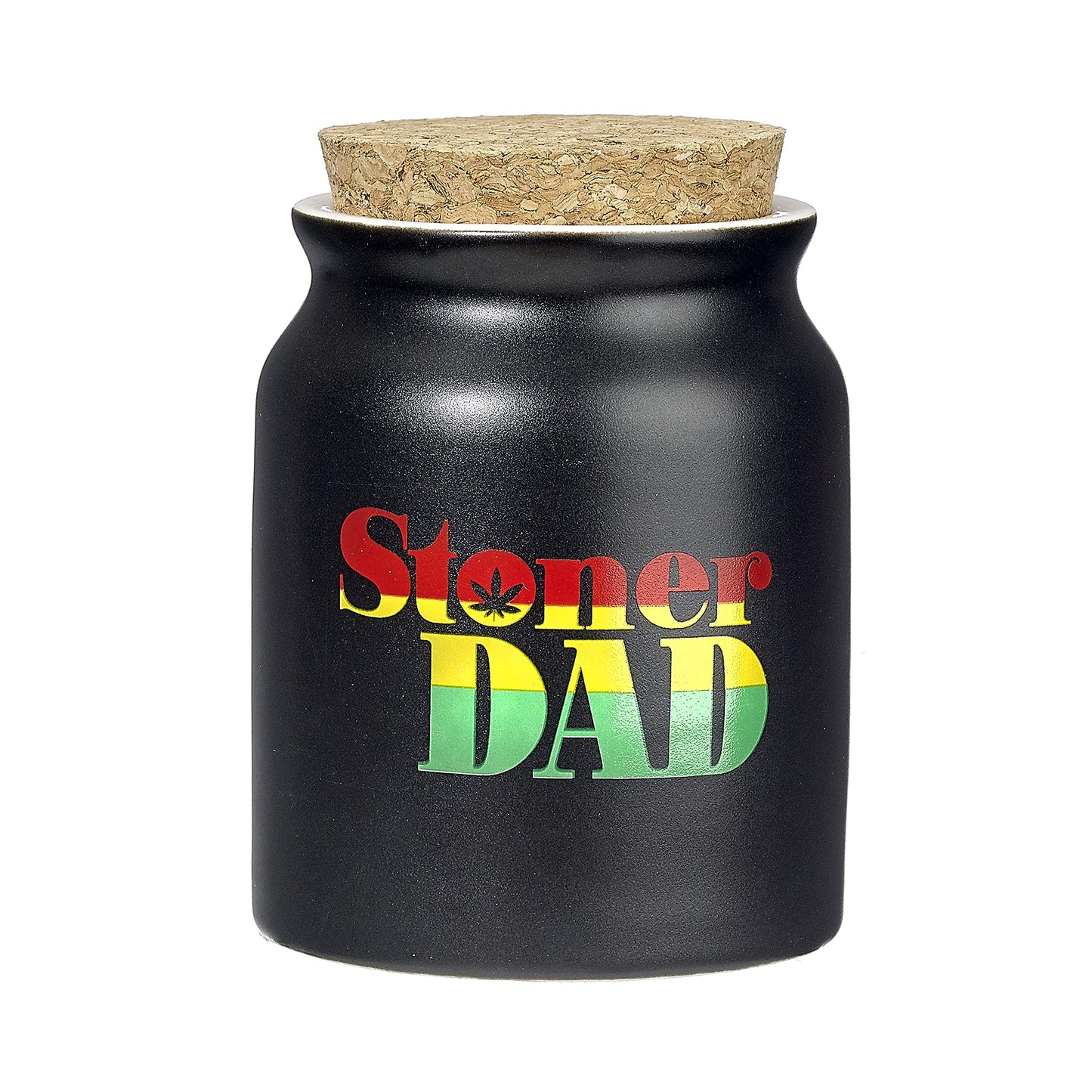 FASHIONCRAFT Stoner Dad Stash Jar - Rasta Letters