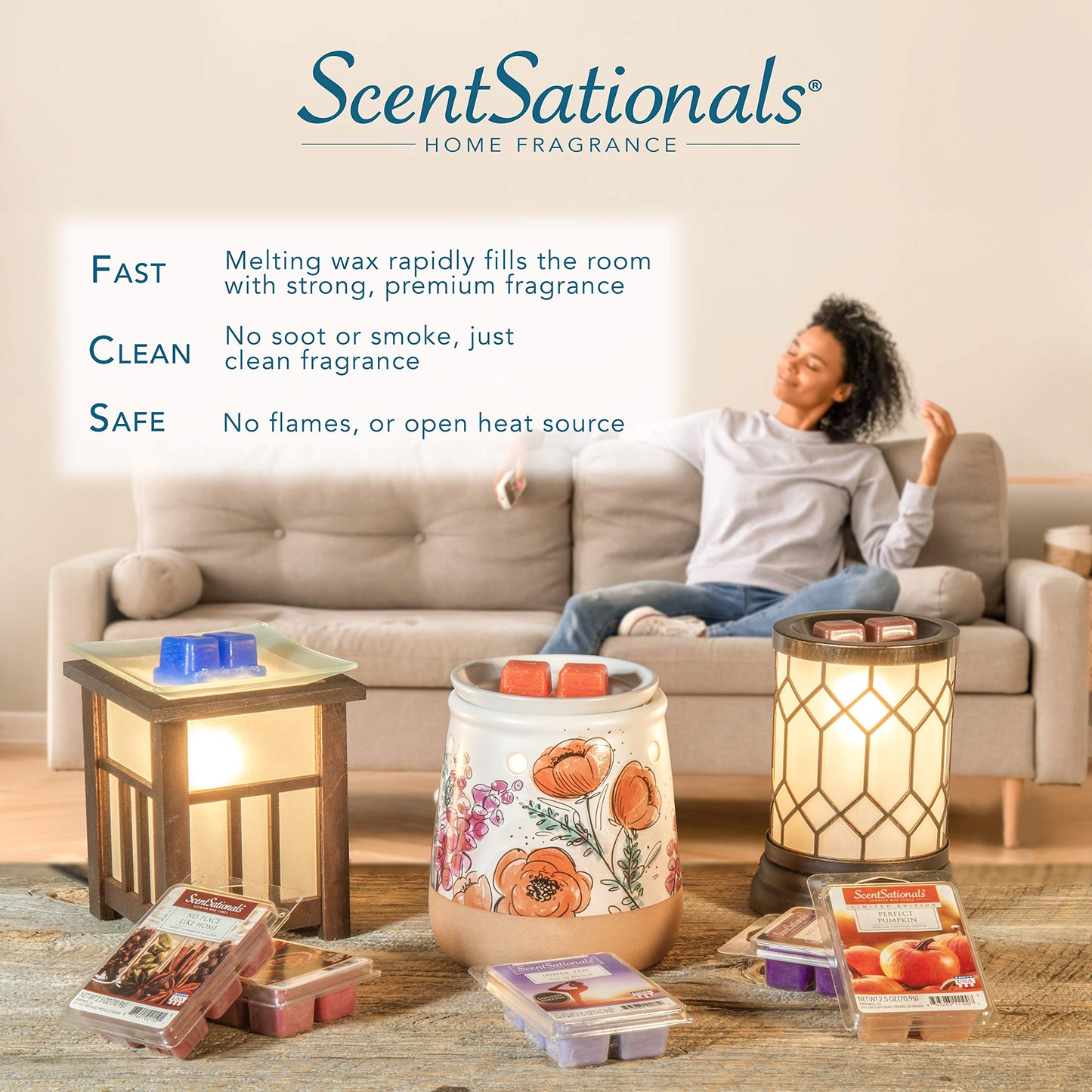 Scentsationals Pet Collection - Scented Wax Warmer - Cat and Dog Wax Cube Melter & Burner - Electric Winter Fragrance Home Air Freshener Gift Meow