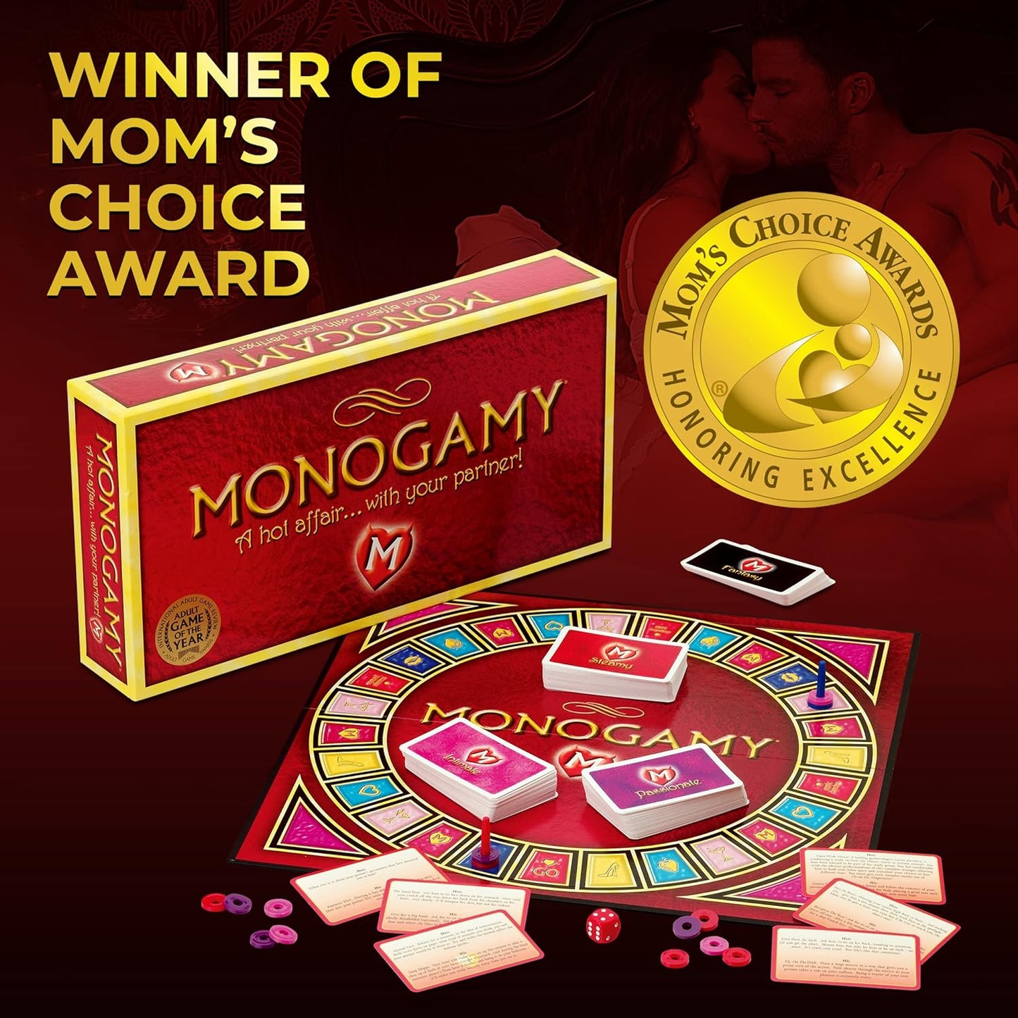 Monogamy Board Game - A Multi-Award Winning Board Game Making Great for Men and Women to Bring You Closer Than Ever