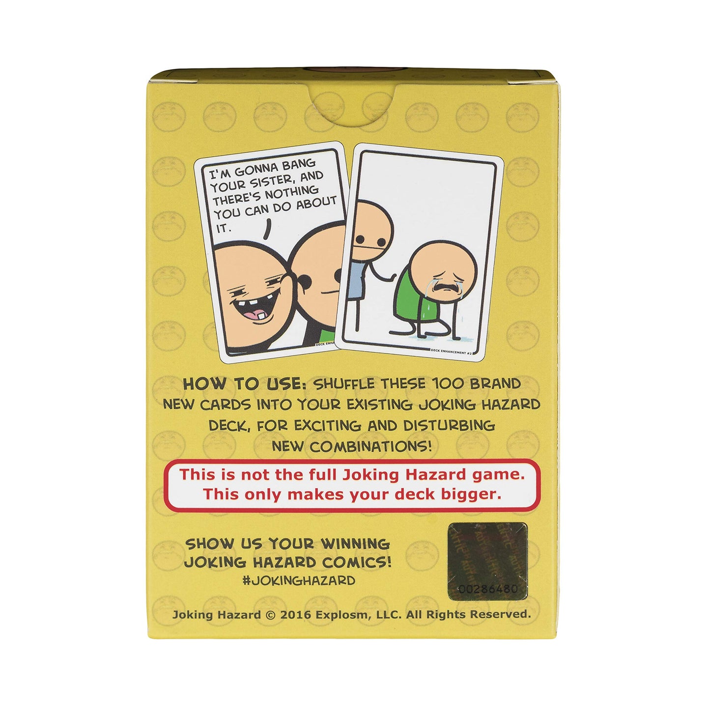 Joking Hazard Deck Enhancement #2 – 100 Hilarious Comic Cards Expansion Pack | A Fun Stocking Filler to Add Holiday Cheer