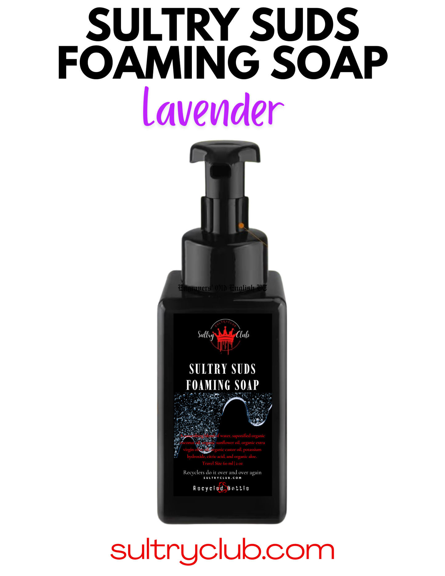 Sultry Suds™ Vegan Foaming Soap (Lavender)