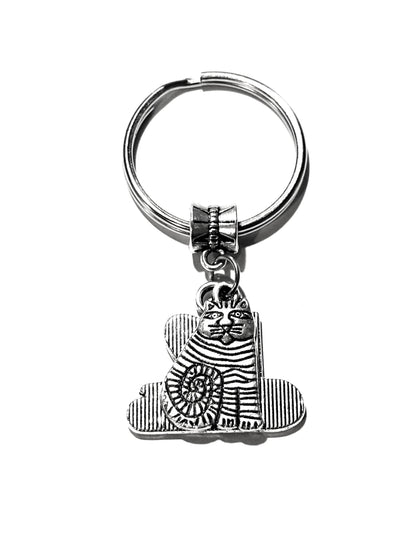 I Love Cats Dual Charm Keychain
