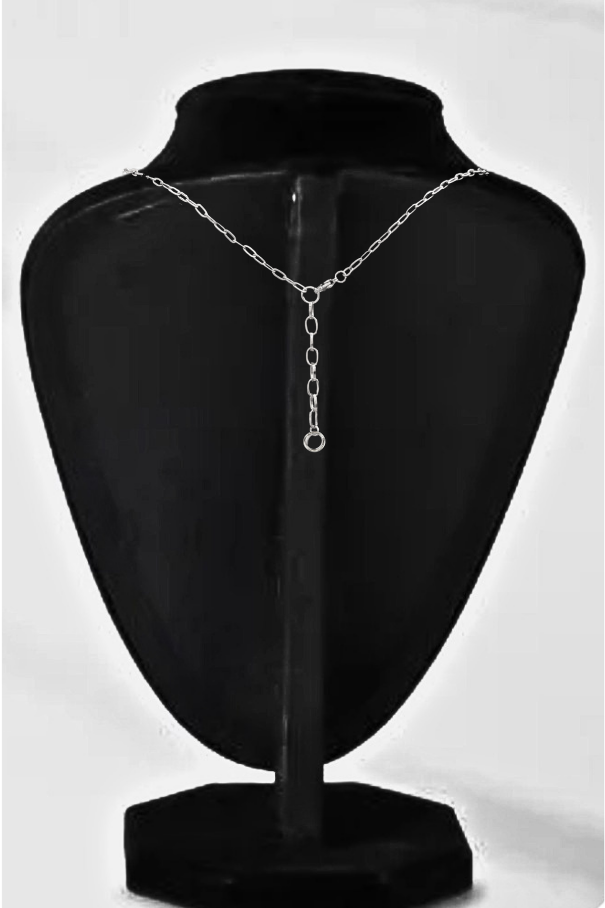 Surgical Steel Multi Ring Pendant Necklace