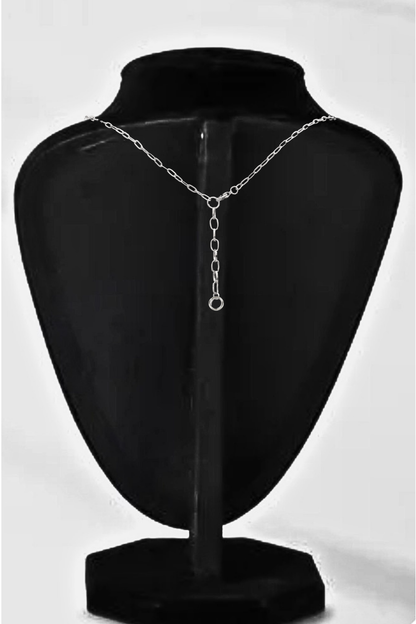 Surgical Steel Multi Ring Pendant Necklace