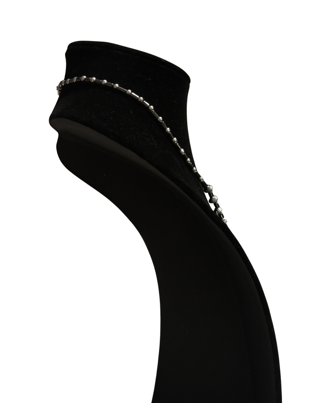 Hematite and Silver Beaded Necklace