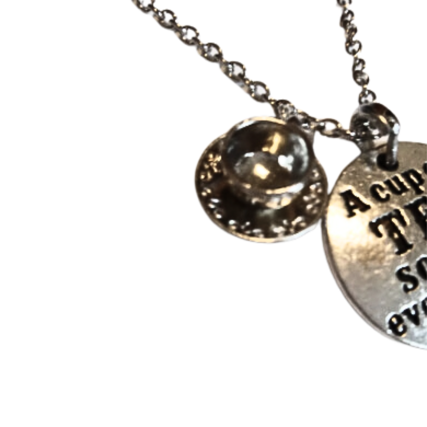 A Cup Of Tea Solves Everything Necklace