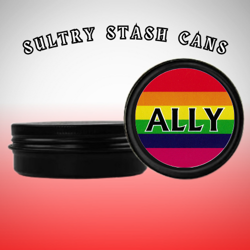 LBGTQ Stash Tin - Round Storage Container (Several Styles)