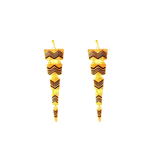 African Geometric Earrings