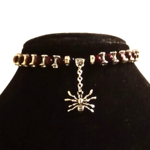 Along Came A Spider Beaded Bracelet