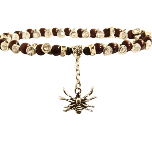 Along Came A Spider Beaded Bracelet