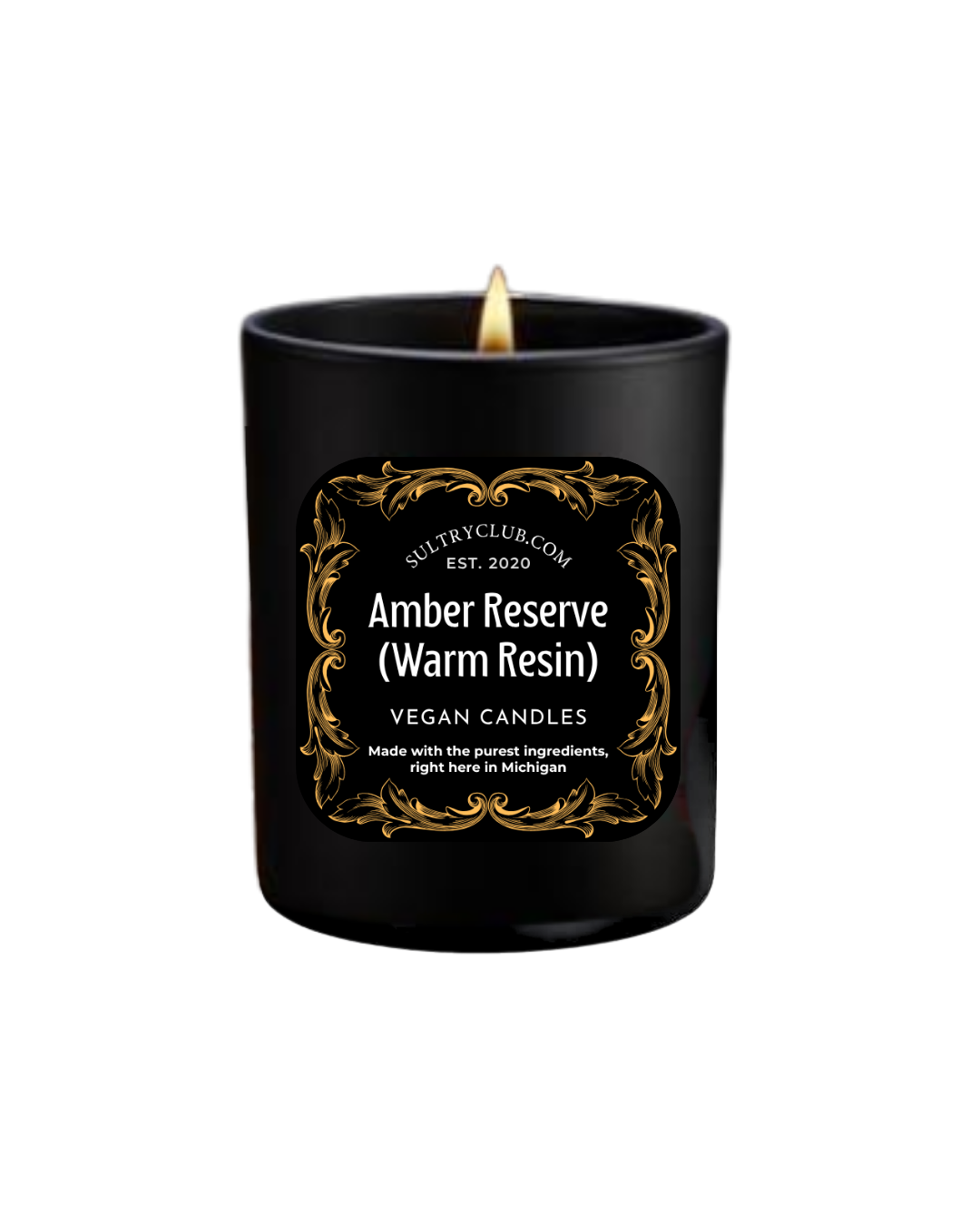 Amber Reserve (Warm Resin) Vegan Candle