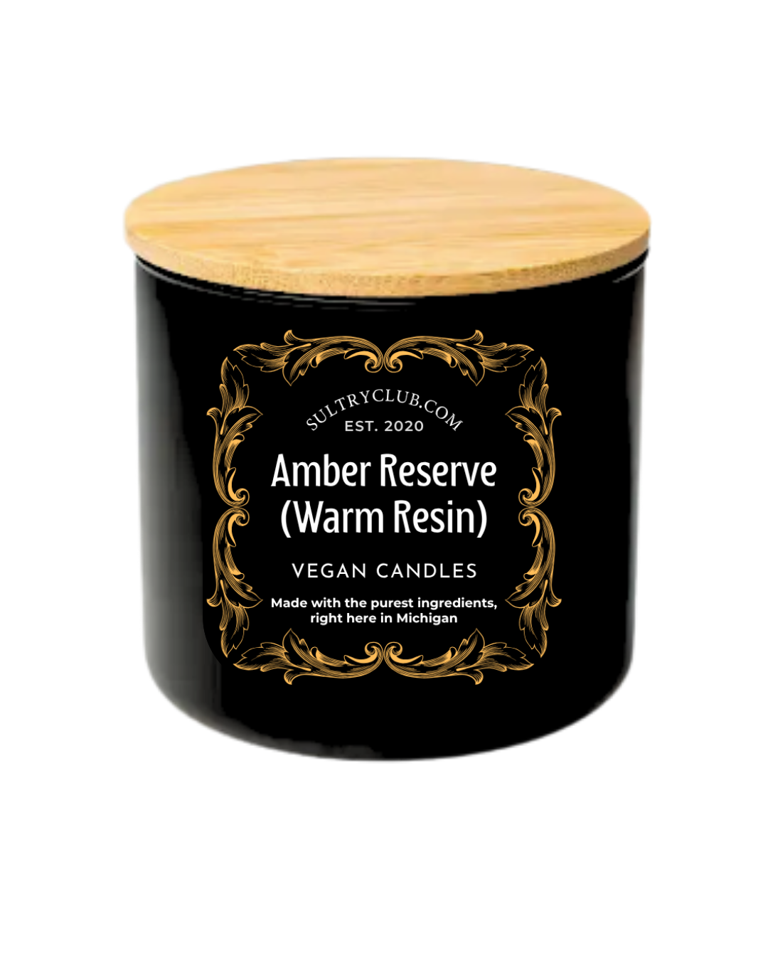 Amber Reserve (Warm Resin) Vegan Candle