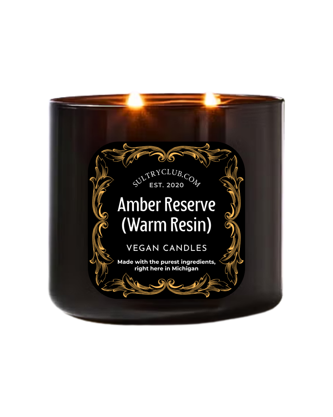 Amber Reserve (Warm Resin) Vegan Candle