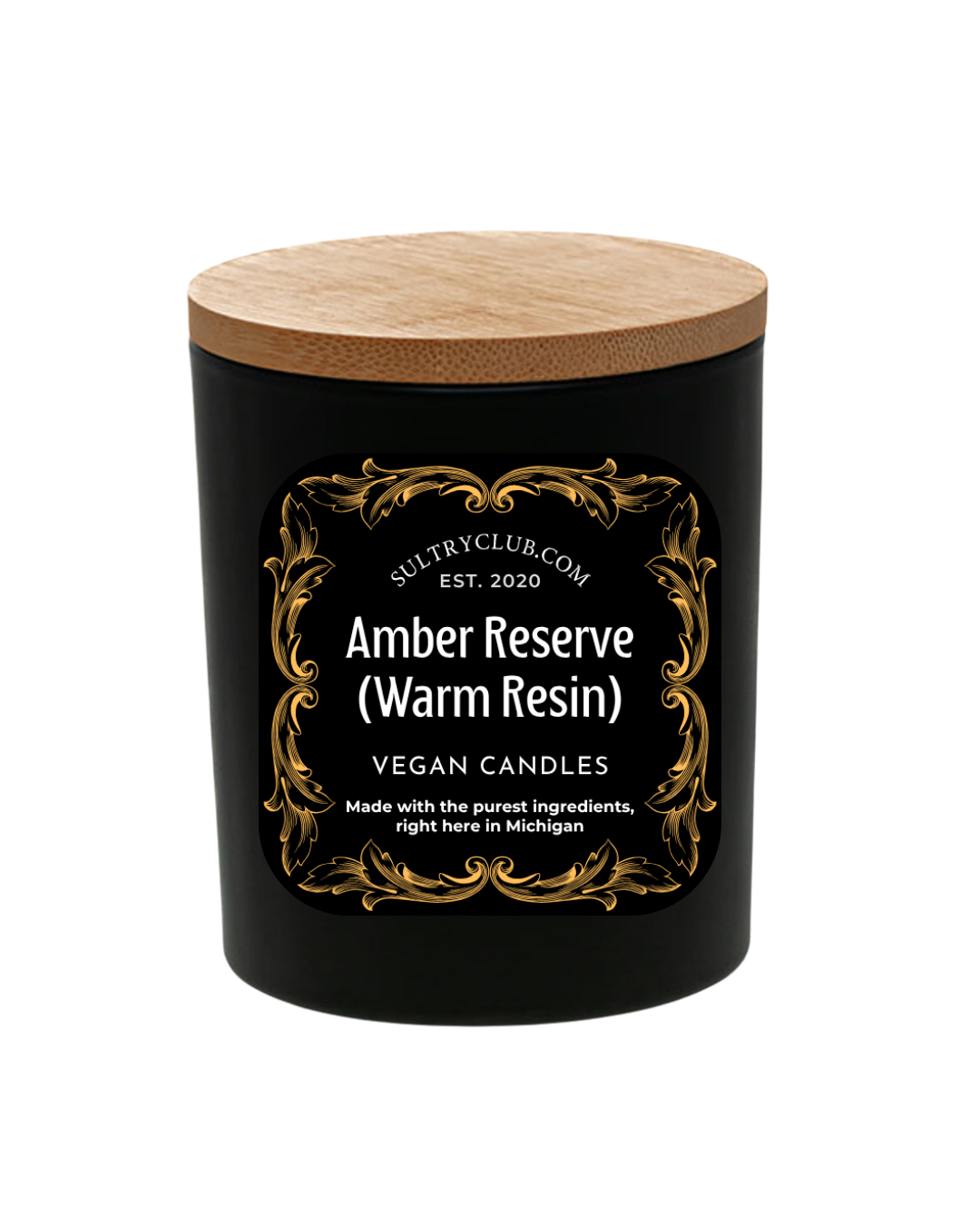 Amber Reserve (Warm Resin) Vegan Candle