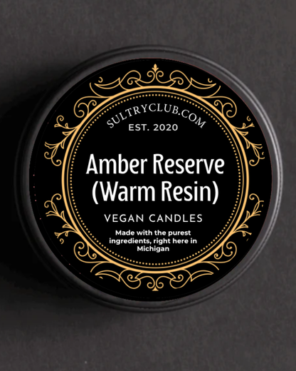Amber Reserve (Warm Resin) Vegan Candle