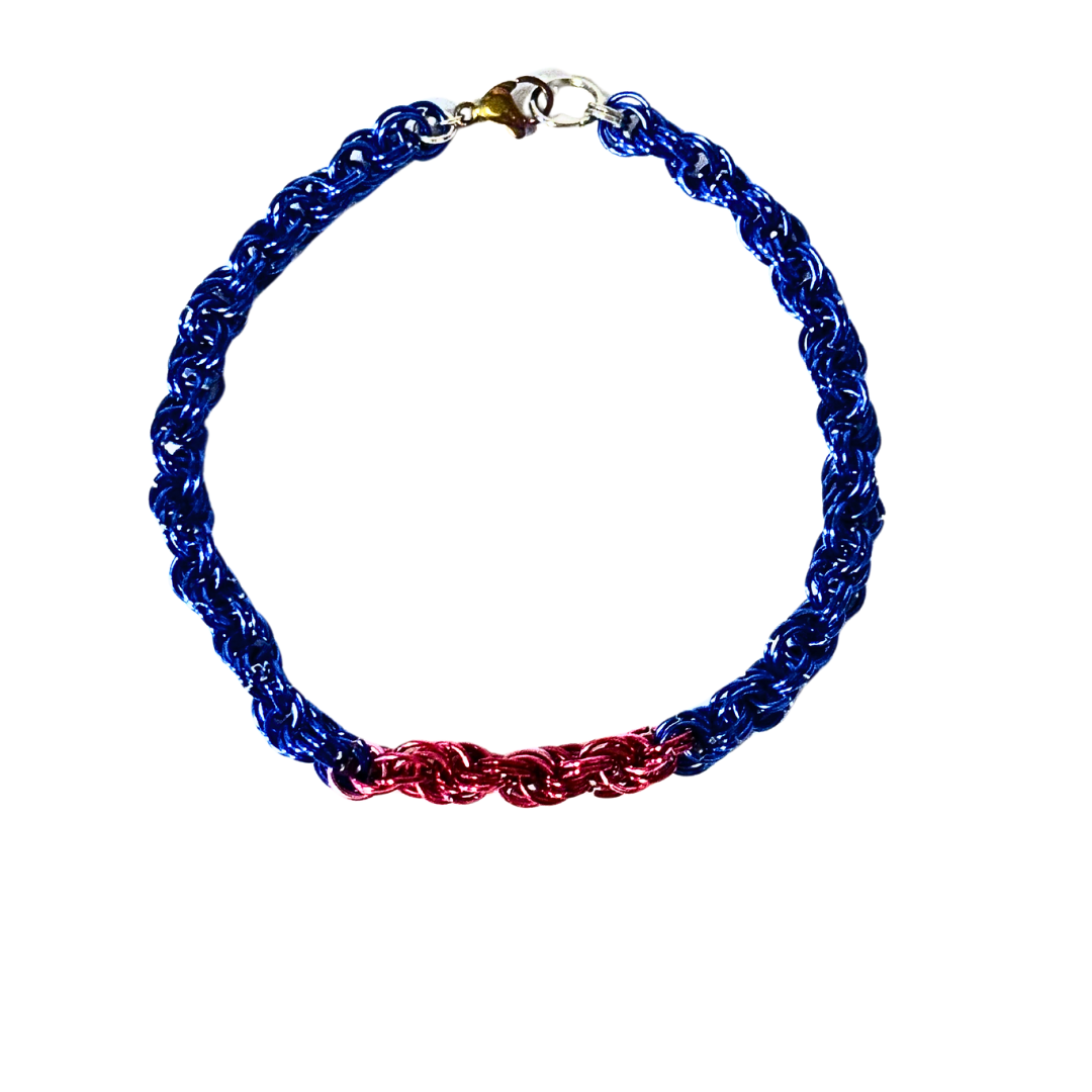 Americana Woven Byzantine Bracelet