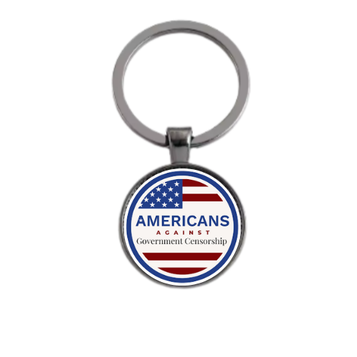 Americans Against Government Censorship Custom Keychain