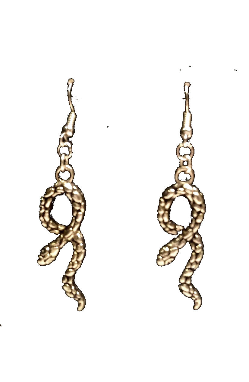 STAINLESS STEEL SNAKE EARRINGS