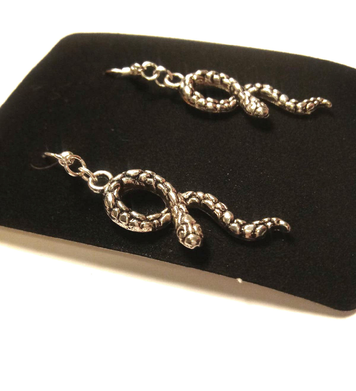 STAINLESS STEEL SNAKE EARRINGS