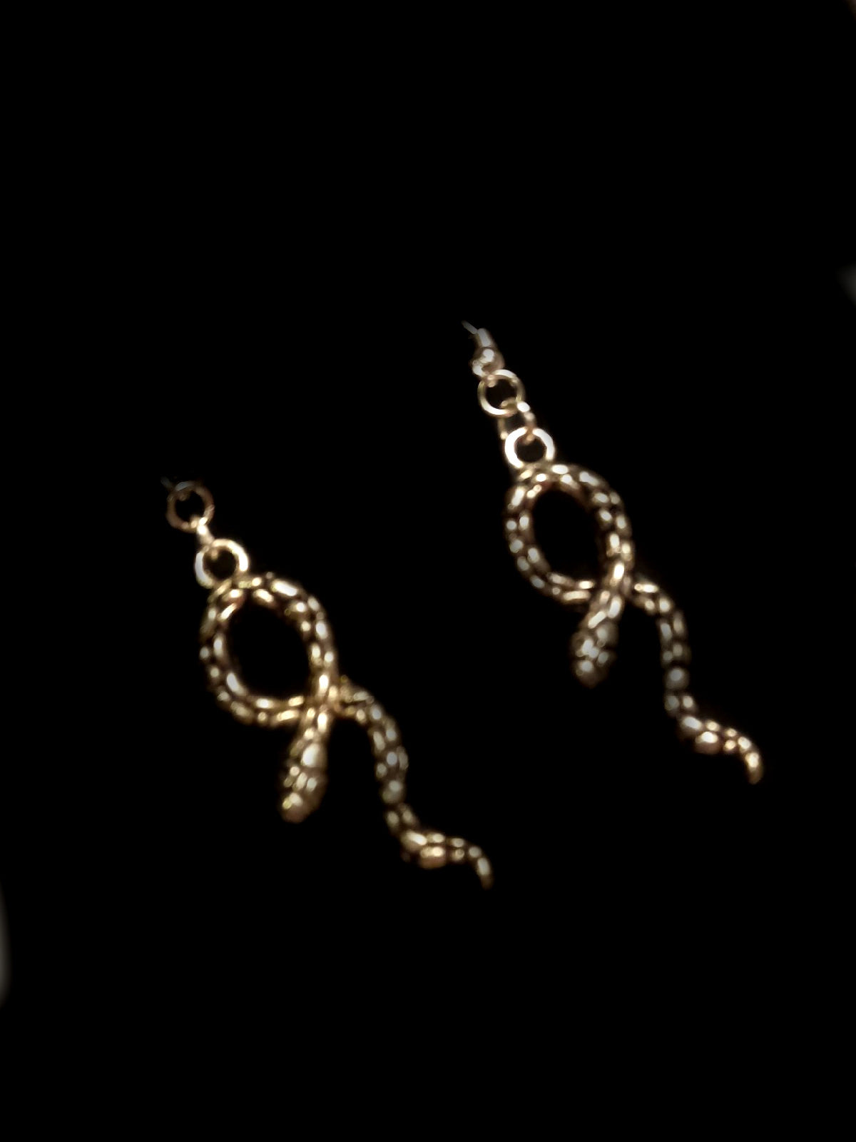 STAINLESS STEEL SNAKE EARRINGS