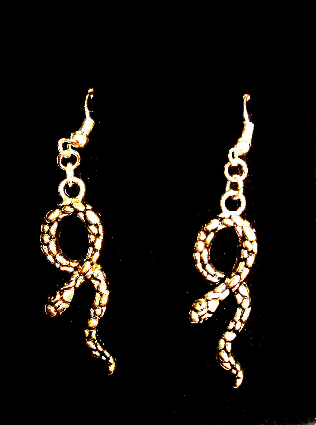 STAINLESS STEEL SNAKE EARRINGS