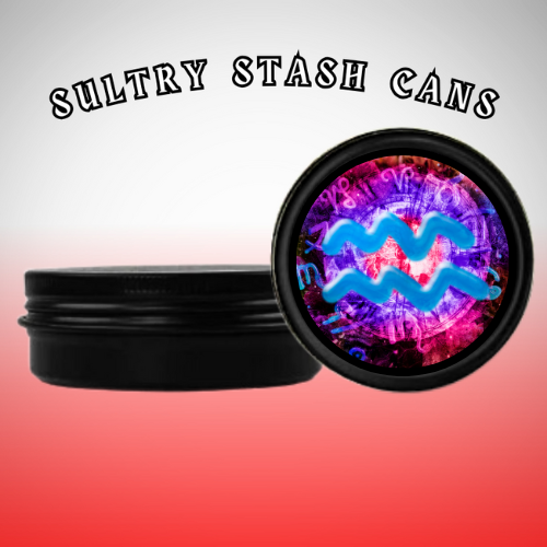 AQUARIUS Stash Tin - Round Storage Container