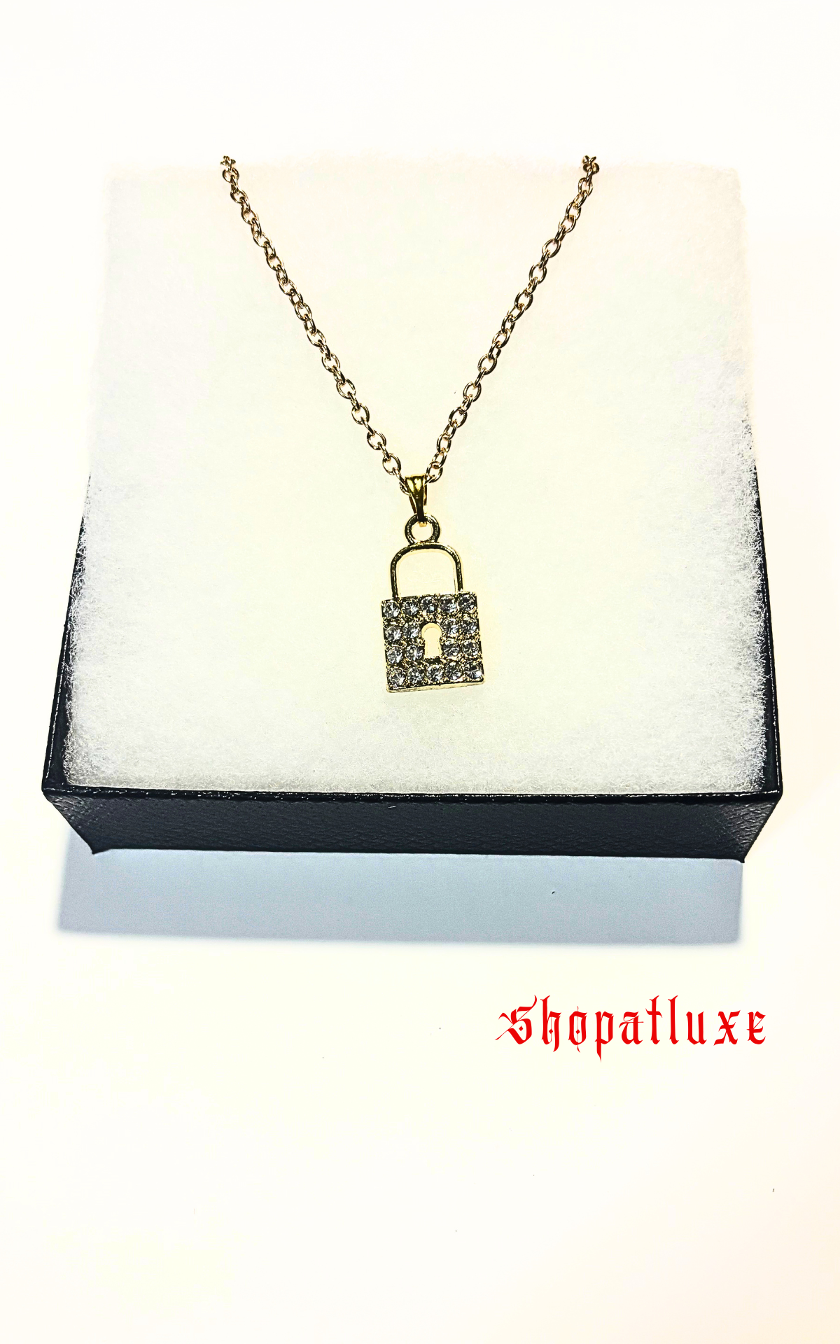 Locked In Charm Necklace with Lock And Key