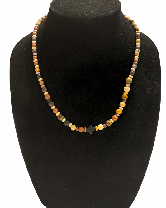 Tribal Hand Beaded Necklace