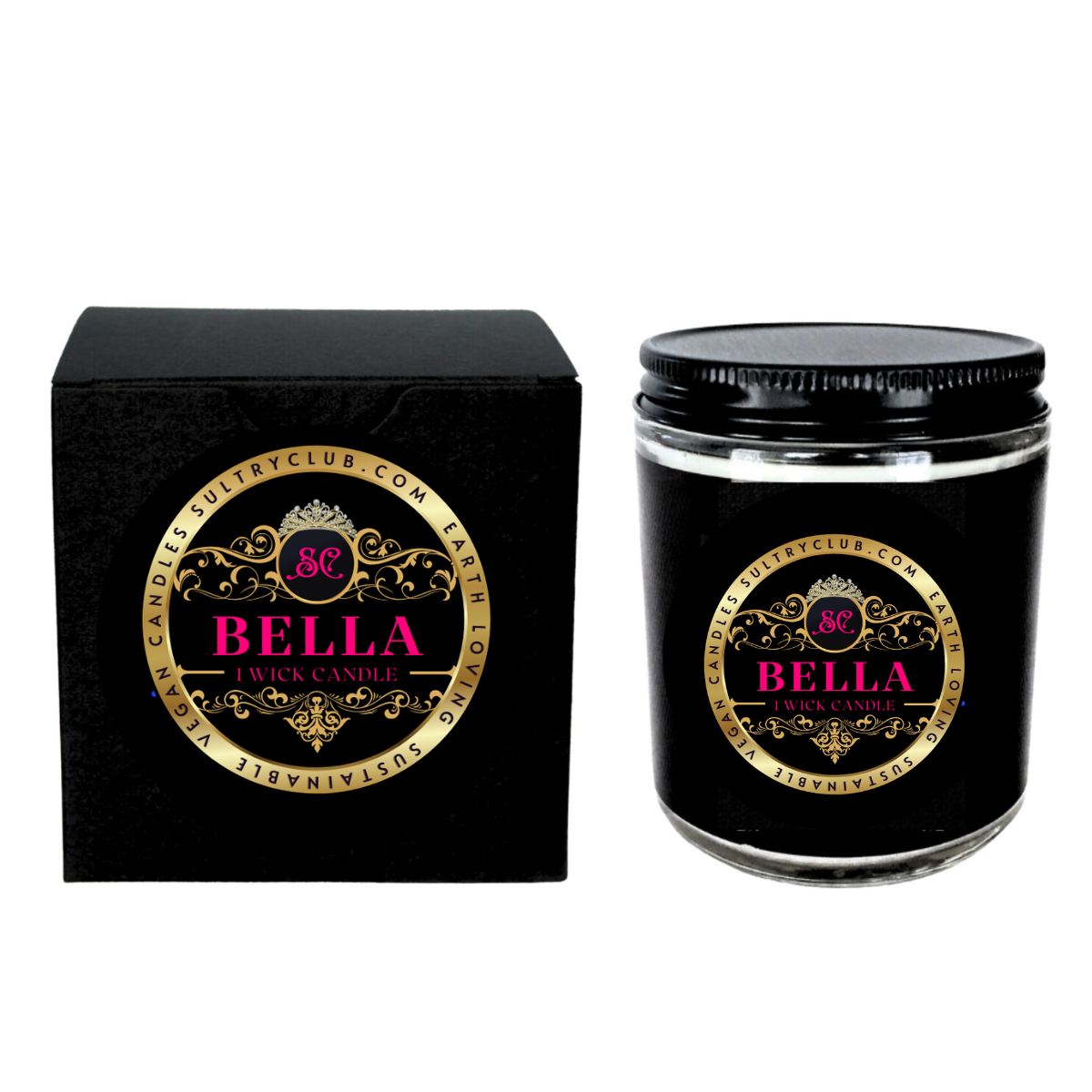 BELLA (Gingham Type) Vegan Candle