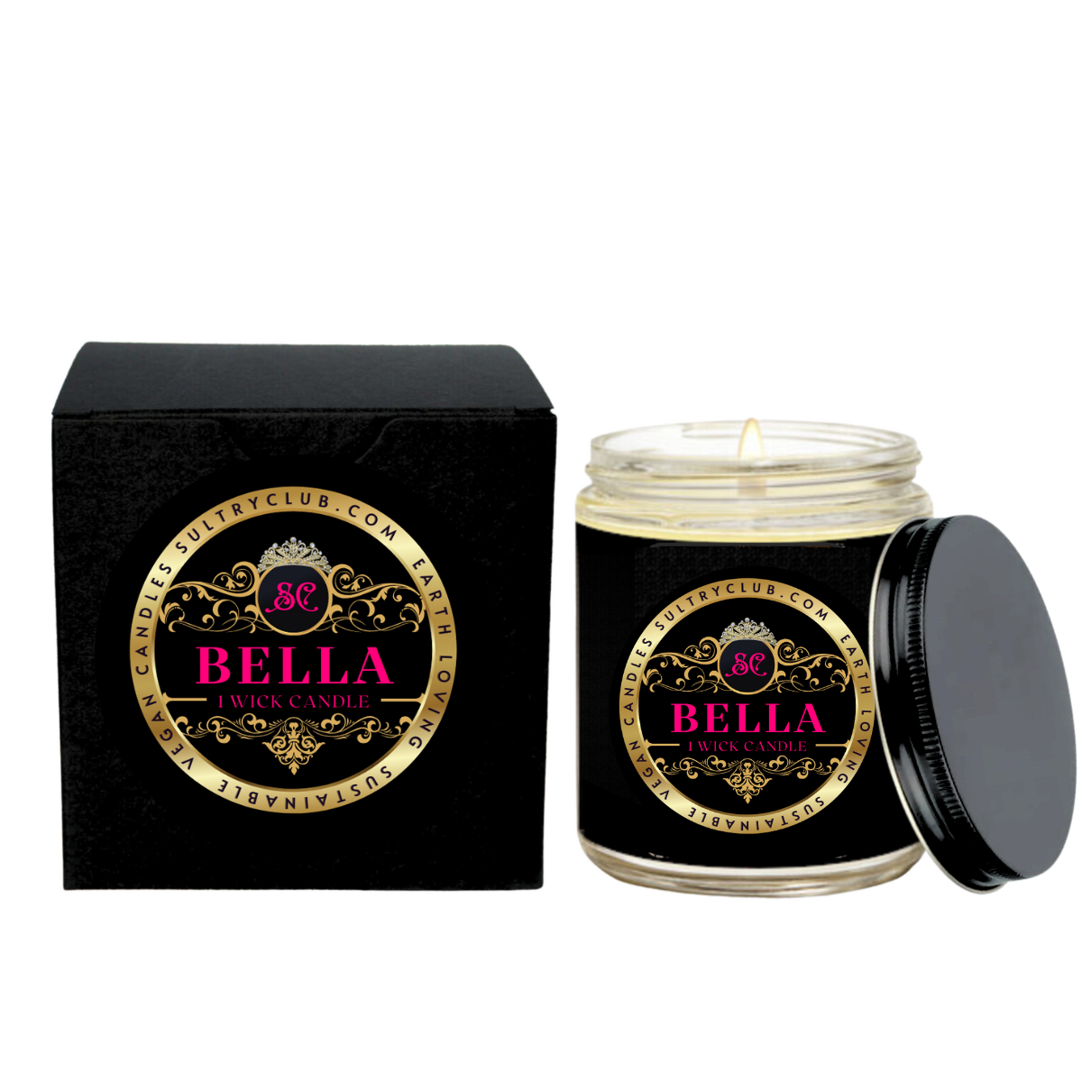 BELLA (Gingham Type) Vegan Candle