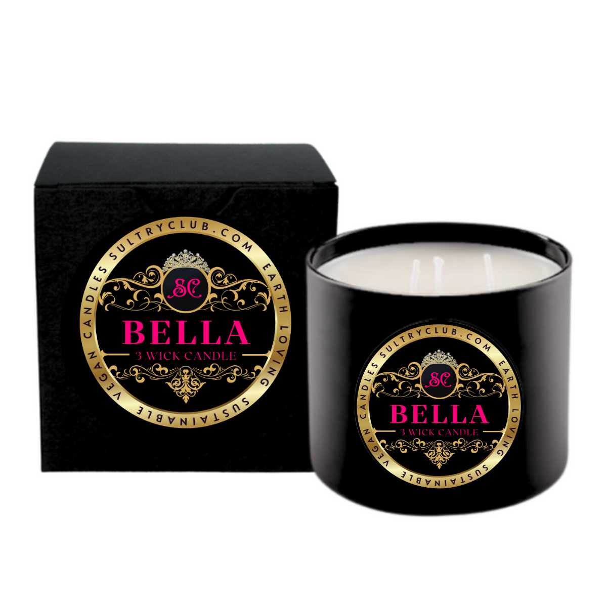 BELLA (Gingham Type) Vegan Candle