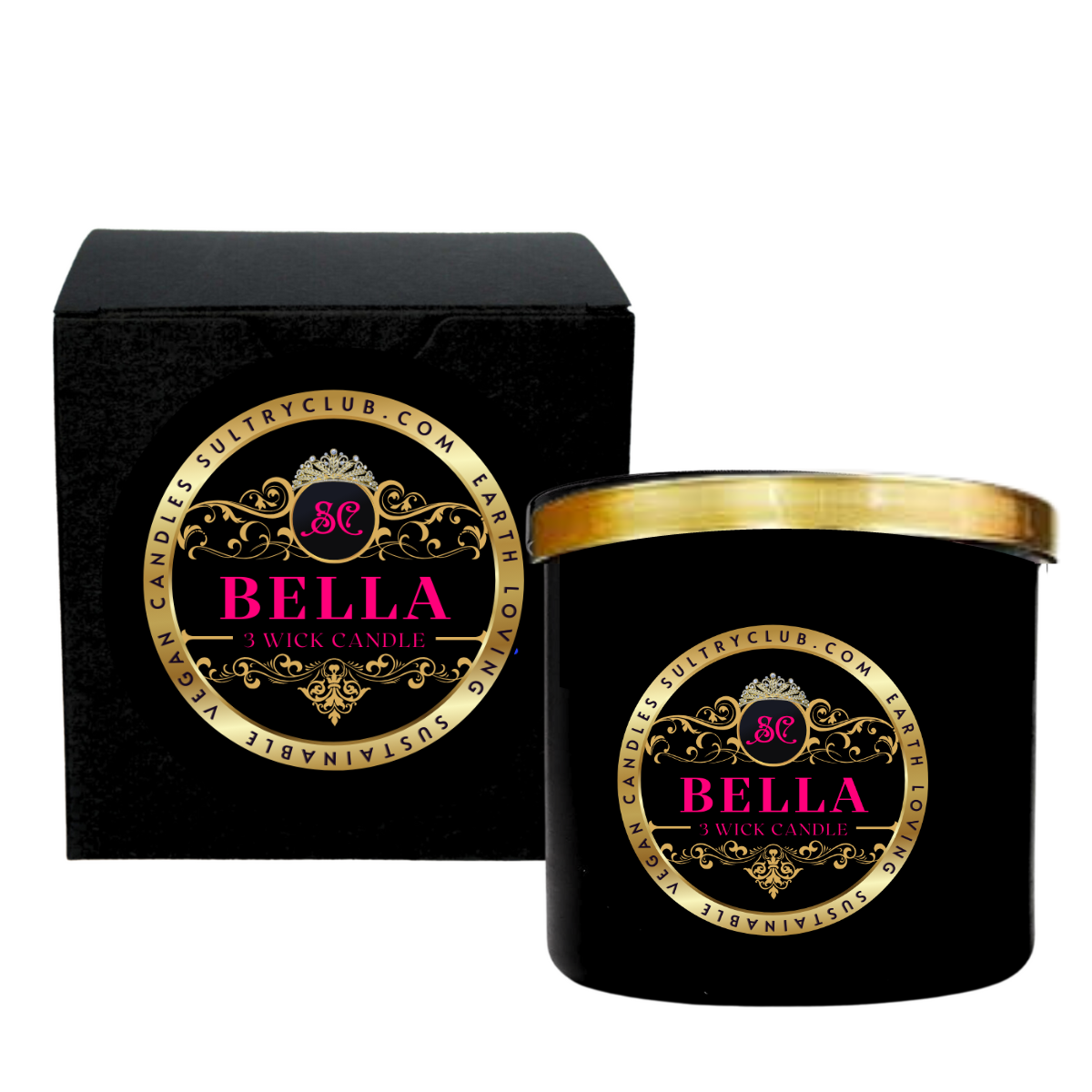 BELLA (Gingham Type) Vegan Candle