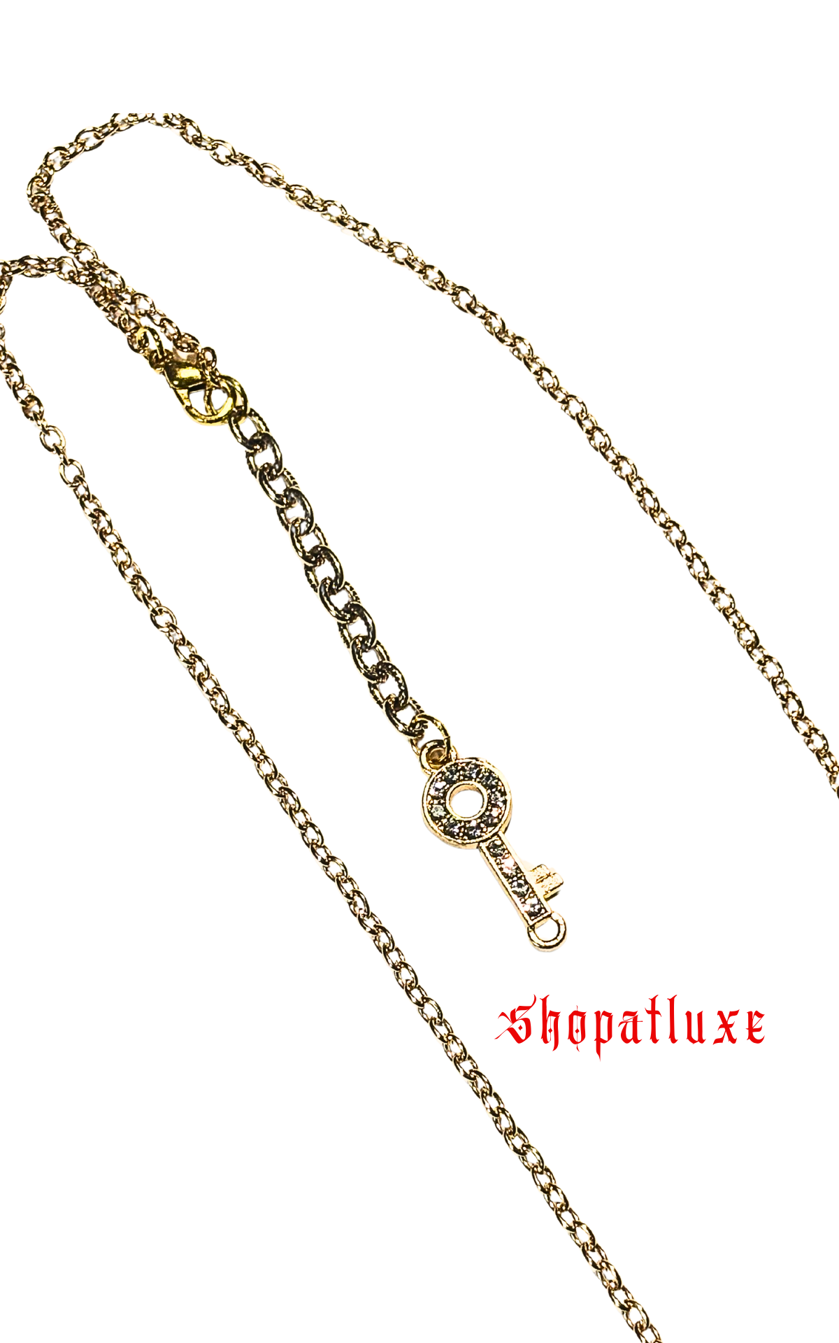 Locked In Charm Necklace with Lock And Key
