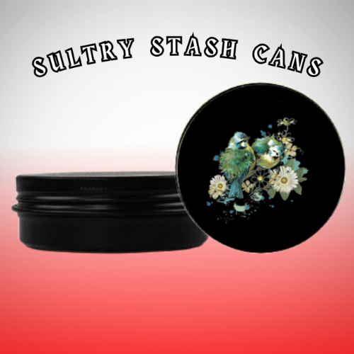 BIRDS Stash Tin - Round Storage Container