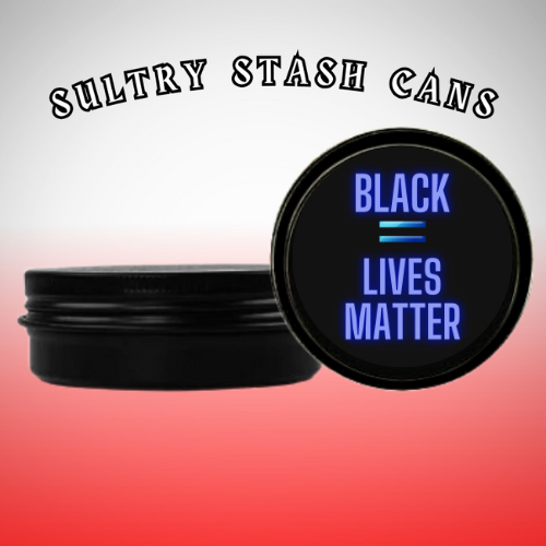 BLACK LIVES MATTER Stash Tin - Round Storage Container