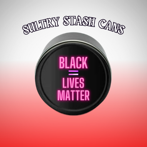 BLACK LIVES MATTER Stash Tin - Round Storage Container