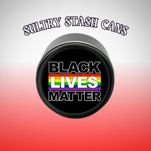 BLACK LIVES MATTER Stash Tin - Round Storage Container