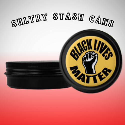 BLACK LIVES MATTER Stash Tin - Round Storage Container