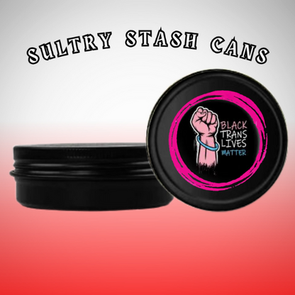 TRANS PRIDE Stash Tin - Round Storage Container (Several Styles)