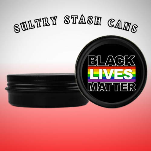 BLACK LIVES MATTER Stash Tin - Round Storage Container