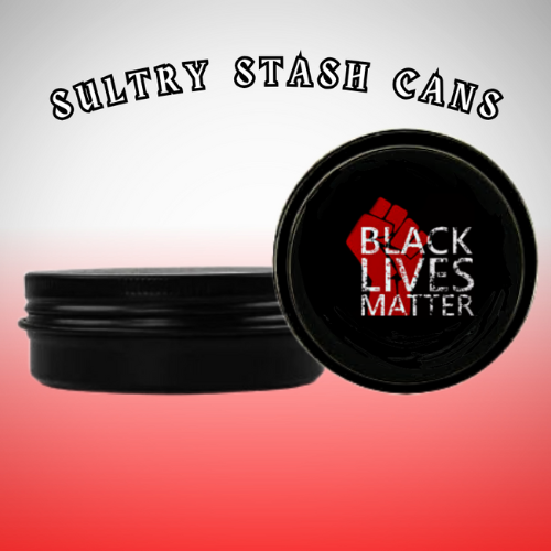 BLACK LIVES MATTER Stash Tin - Round Storage Container